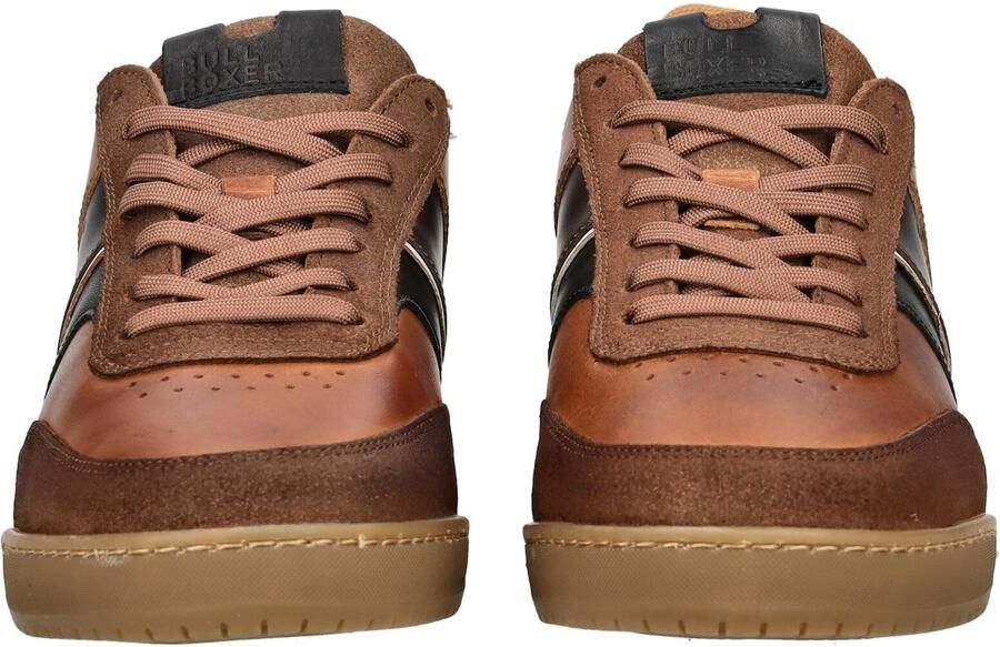 BULLBOXER Sneakers laag bruin cognac zwart wit - Foto 6
