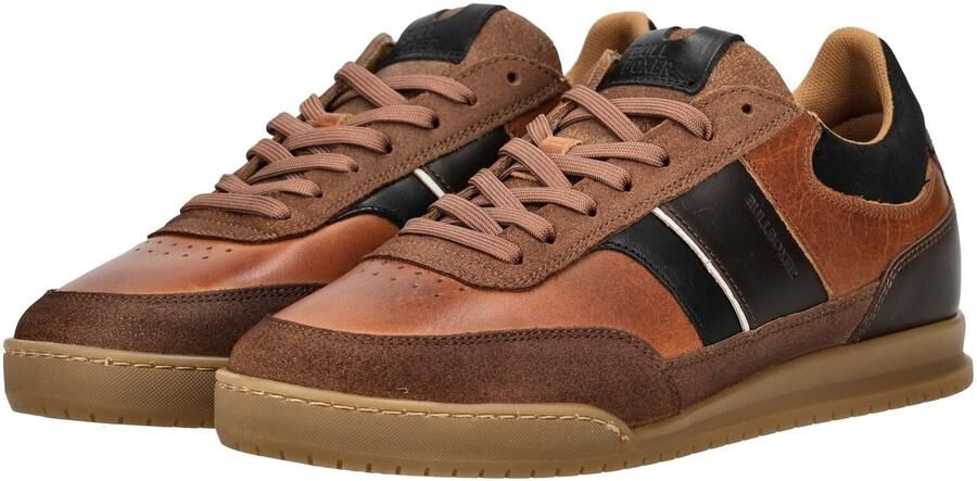 BULLBOXER Sneakers laag bruin cognac zwart wit - Foto 7