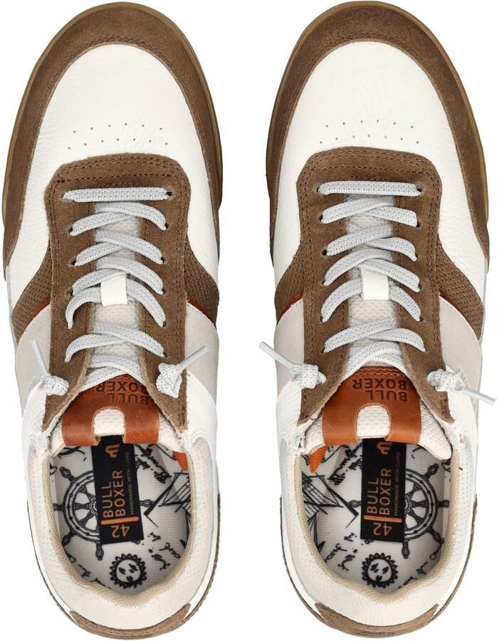 BULLBOXER Sneakers laag bruin wit - Foto 2