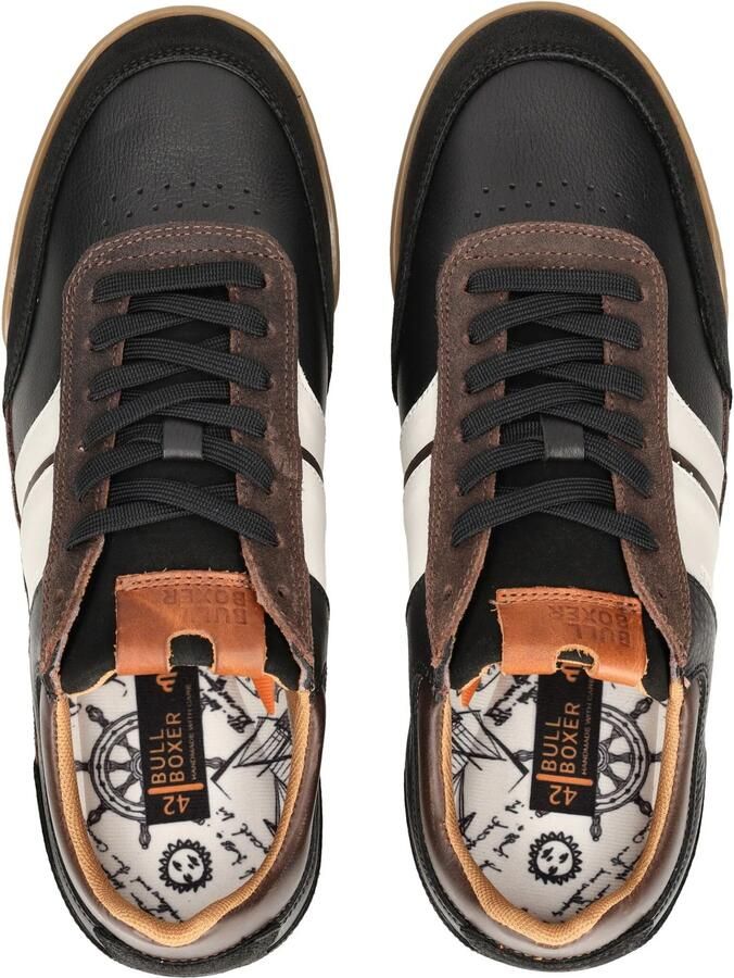 BULLBOXER Sneakers laag bruin zwart wit - Foto 3