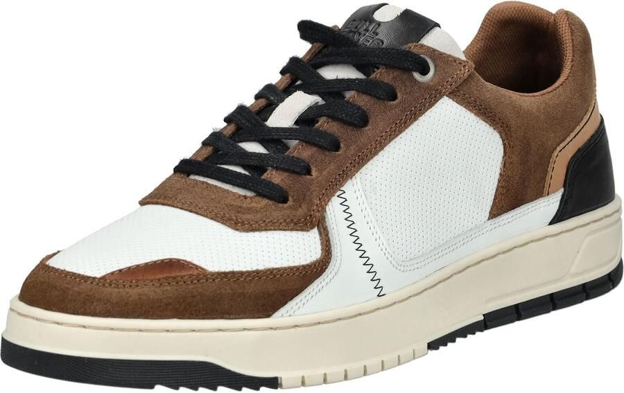 BULLBOXER Sneakers laag chocoladebruin wit