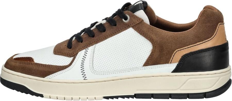 BULLBOXER Sneakers laag chocoladebruin wit - Foto 6