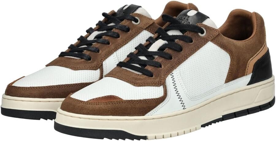 BULLBOXER Sneakers laag chocoladebruin wit - Foto 5