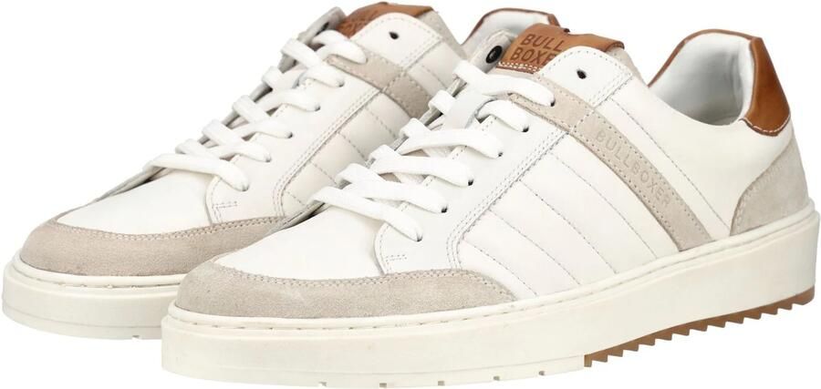 BULLBOXER Sneakers laag donkerbeige bruin wit - Foto 5