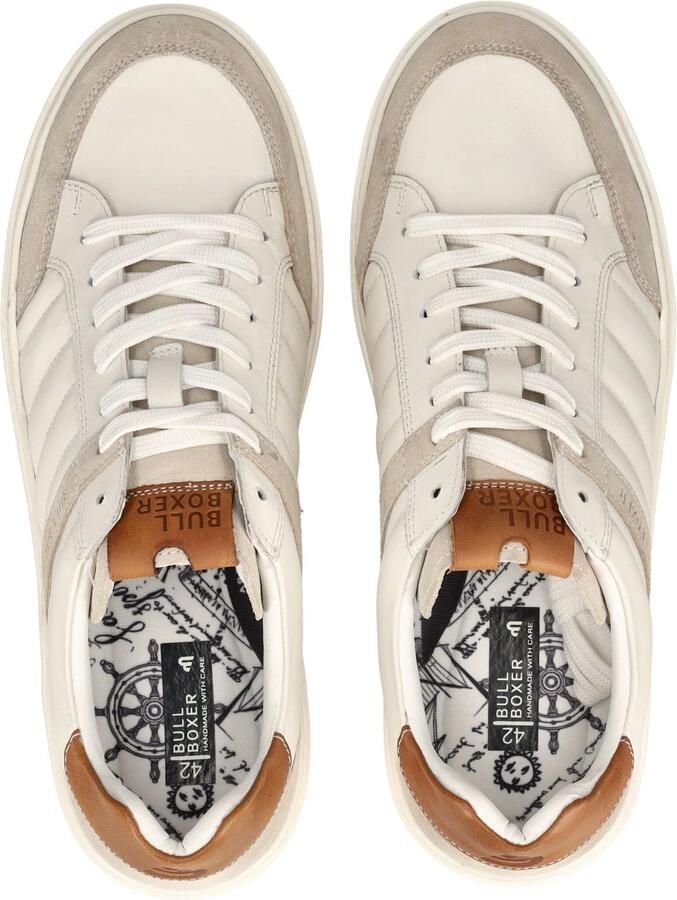BULLBOXER Sneakers laag donkerbeige bruin wit - Foto 2