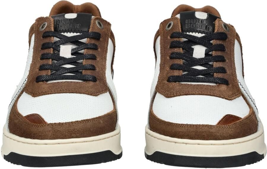 BULLBOXER Sneakers laag donkerbruin zwart wit - Foto 3