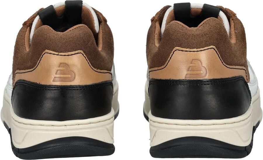 BULLBOXER Sneakers laag donkerbruin zwart wit - Foto 4