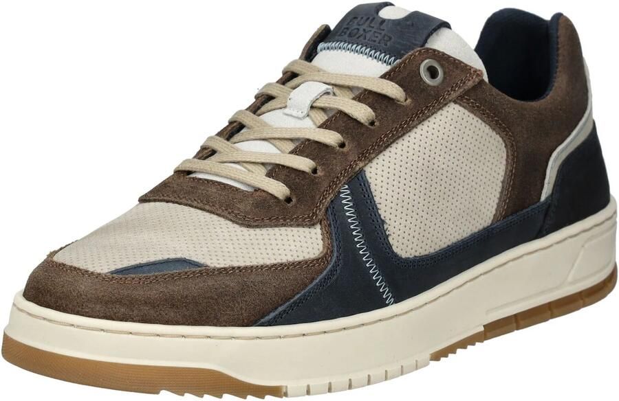 BULLBOXER Sneakers laag lichtbeige navy bruin