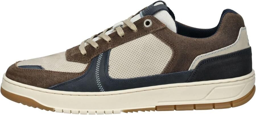 BULLBOXER Sneakers laag lichtbeige navy bruin - Foto 6