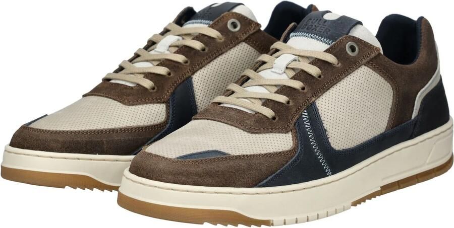 BULLBOXER Sneakers laag lichtbeige navy bruin - Foto 5