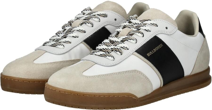 BULLBOXER Sneakers laag zwart wit parelwit - Foto 5