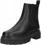 Bullboxer 612505E6L CHELSEA BLOKHAK Zwart Leer Chelsea boots Dames - Thumbnail 4