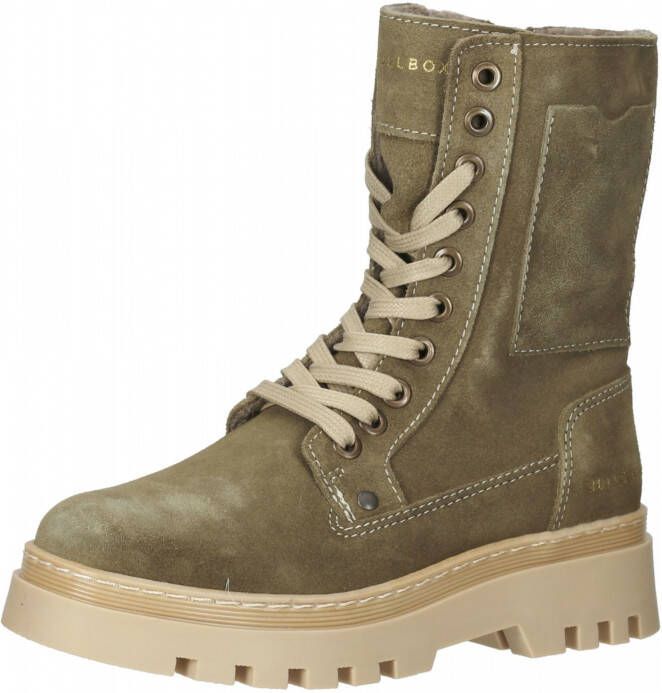 Bullboxer | Meisjes veterboot | Groen suede - Foto 4