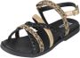 Bullboxer sandalen met panterprint zwart multi Meisjes Imitatieleer Panterprint 38 - Thumbnail 5