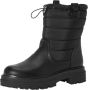 Bullboxer winterboot 171503F6S Zwart Leerlook Enkelboots Dames - Thumbnail 3