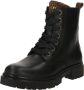 Bullboxer Stoere meisjes veterboot Zwart leer - Thumbnail 2