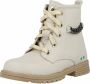 BunniesJR Bunnies JR Thijs Trots Meisjes Biker Boots Beige Leer Veters - Thumbnail 2