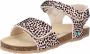 BunniesJR Bunnies JR 222408-570 Meisjes Sandalen Roze Print Imitatieleer Klittenband - Thumbnail 2