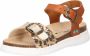 BunniesJR Bunnies JR 222423-513 Meisjes Sandalen Bruin Goud Imitatieleer Gesp - Thumbnail 2