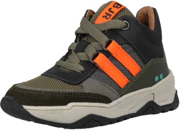 BunniesJR Bunnies JR 222848 569 Jongens Hoge Sneakers Groen Leer Veters - Foto 5