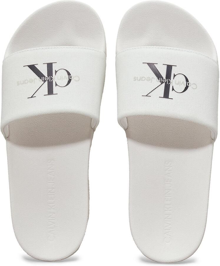 Calvin Klein Slippers SLIDE MONOGRAM WMNS badschoen slippers zomerpantolette strandschoen om in te stappen - Foto 7