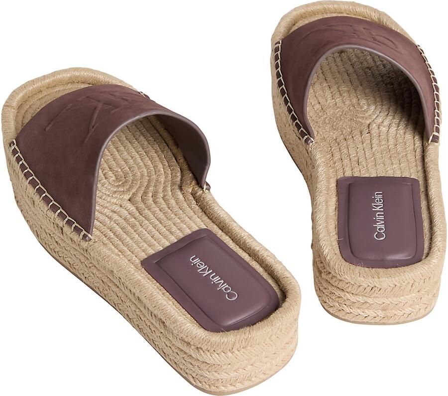 Calvin Klein Muiltjes 'Ebeth' chocoladebruin - Foto 3