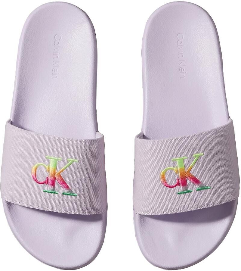 Calvin Klein Muiltjes 'Essential' groen lichtlila oranje magenta - Foto 3