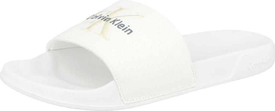 Calvin Klein Muiltjes 'Monologo' lichtbeige grijs wit