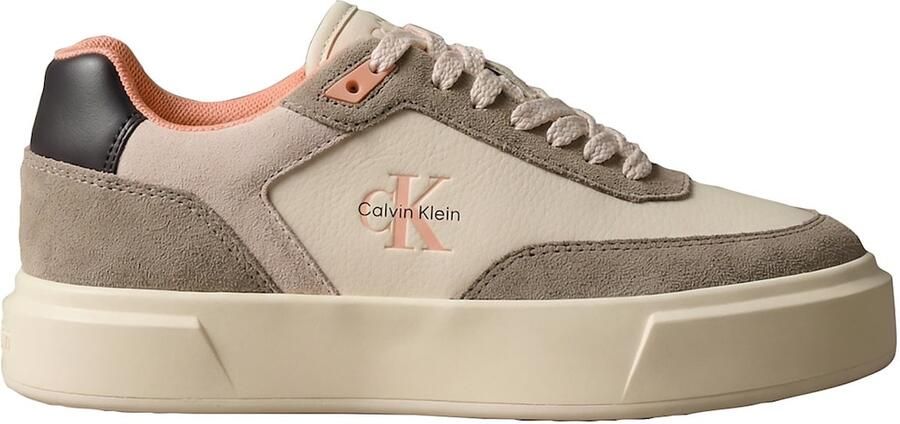Calvin Klein Sneakers laag beige bruin pink