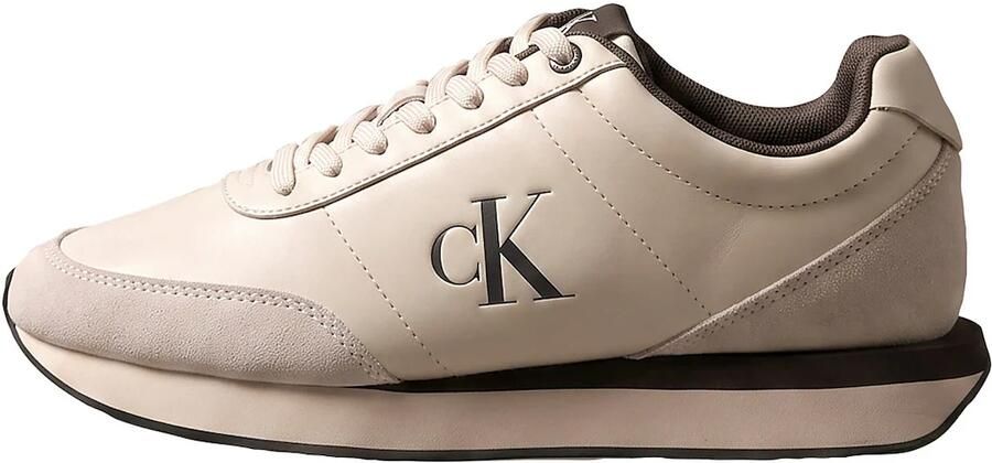 Calvin Klein Sneakers laag beige donkerbruin