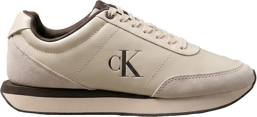 Calvin Klein Sneakers laag beige donkerbruin - Foto 6