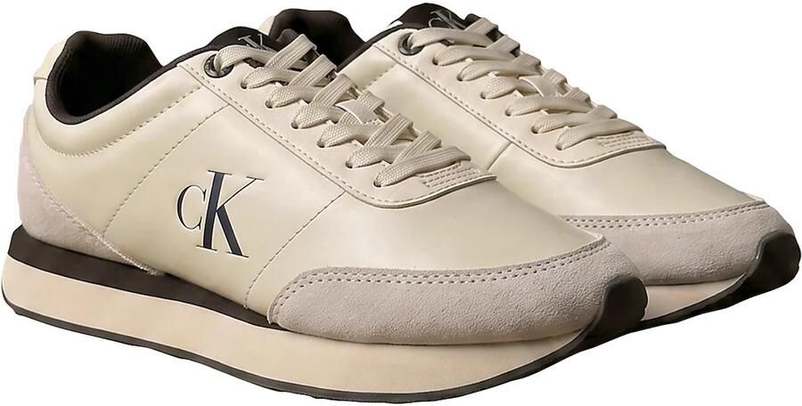 Calvin Klein Sneakers laag beige donkerbruin - Foto 5