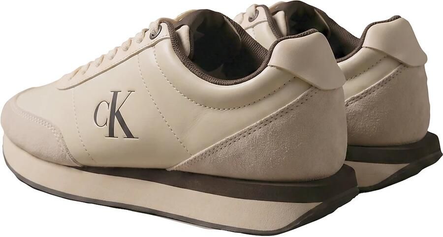 Calvin Klein Sneakers laag beige donkerbruin - Foto 4