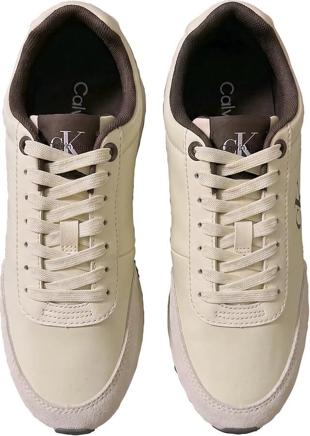 Calvin Klein Sneakers laag beige donkerbruin - Foto 3