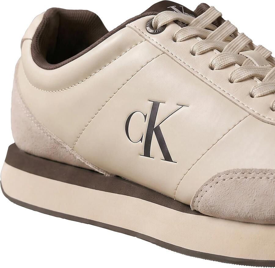 Calvin Klein Sneakers laag beige donkerbruin - Foto 2
