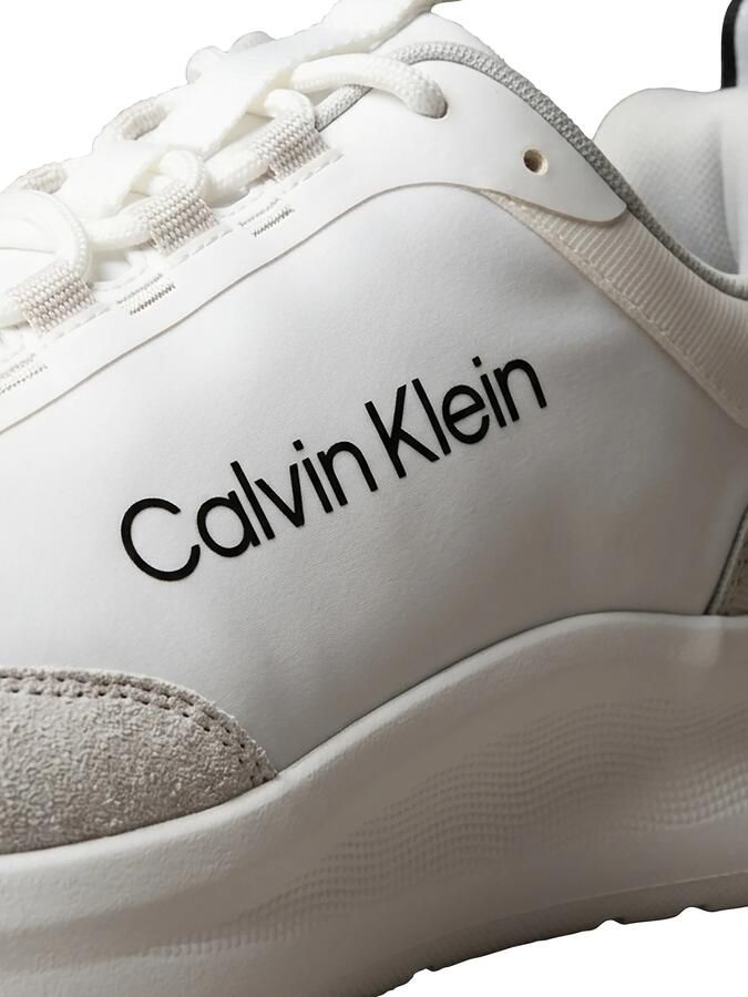 Calvin Klein Sneakers laag beige zwart wit - Foto 3