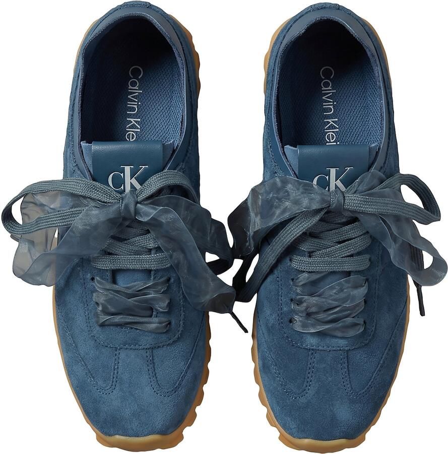 CK Calvin Klein Sneakers van suède met twee veters - Foto 3