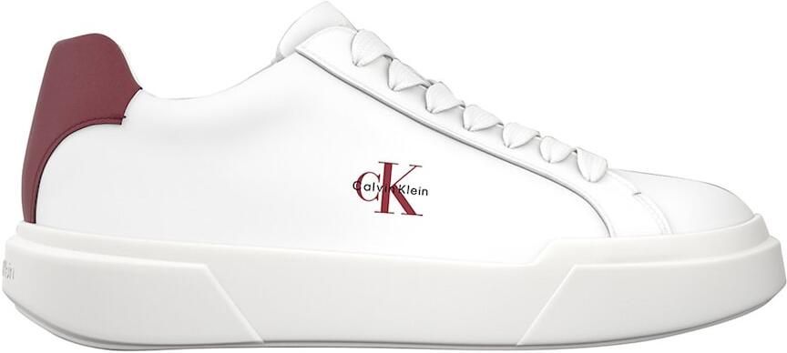 Calvin Klein Sneakers laag bourgogne wit