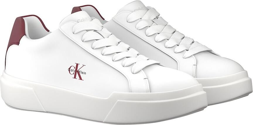 Calvin Klein Sneakers laag bourgogne wit - Foto 5
