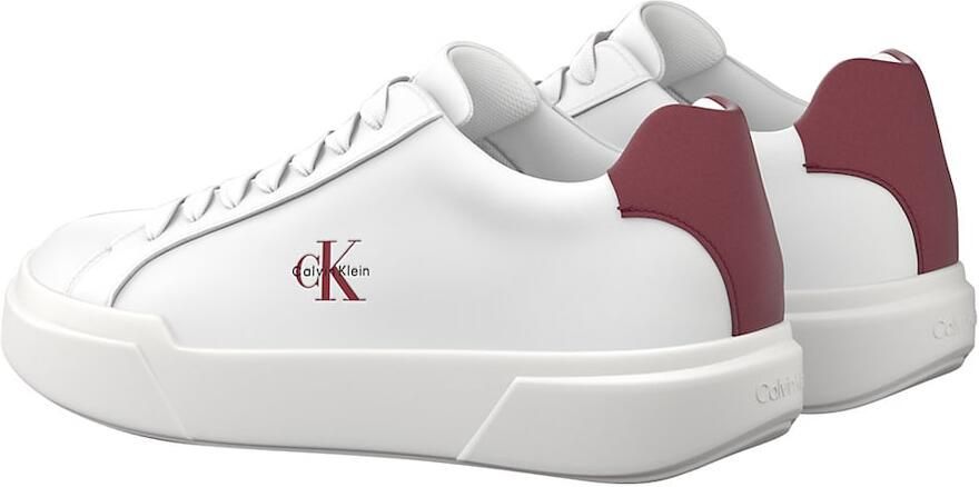 Calvin Klein Sneakers laag bourgogne wit - Foto 4