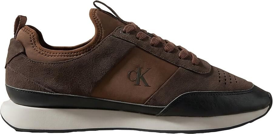 Calvin Klein Sneakers laag bruin ombergrijs zwart - Foto 7