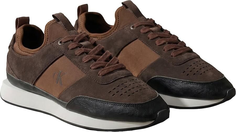 Calvin Klein Sneakers laag bruin ombergrijs zwart - Foto 5