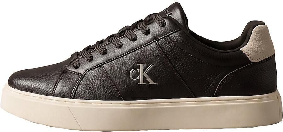 Calvin Klein Sneakers laag chocoladebruin wit