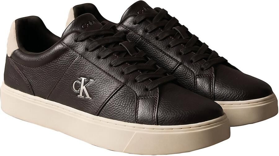 Calvin Klein Sneakers laag chocoladebruin wit - Foto 3