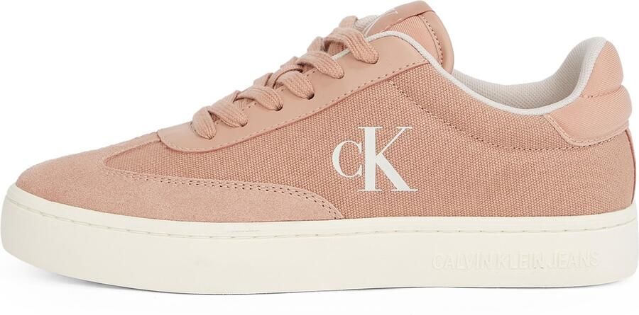 Calvin Klein Sneakers CLASSIC CUPSOLE LOW MIX MG WN veterschoenen vrijetijdsschoen lage schoen met logo-opschrift aan de zijkant
