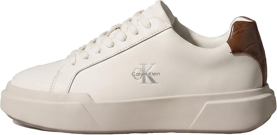 Calvin Klein Sneakers laag crème bruin