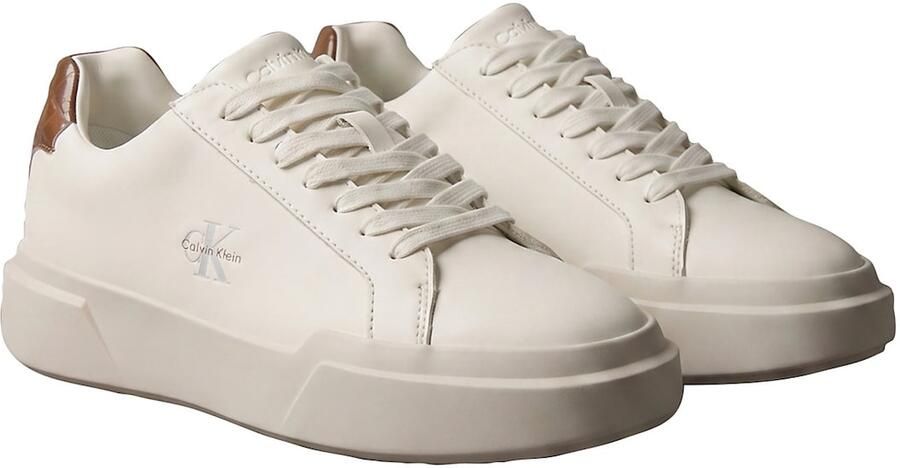 Calvin Klein Sneakers laag crème bruin - Foto 5