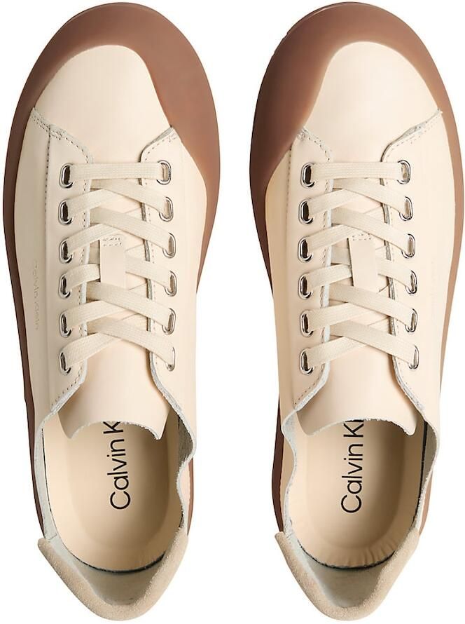 Calvin Klein Sneakers laag crème donkerbeige - Foto 3