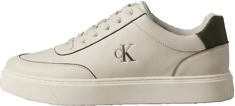 Calvin Klein Sneakers laag crème donkergroen