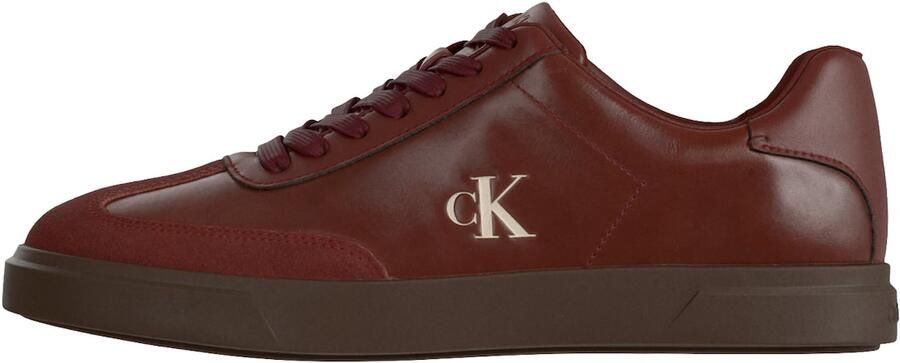 Calvin Klein Sneakers laag crème roestbruin
